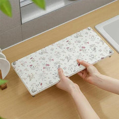 alt="Diatomaceous Earth Stone Sink Absorbent Mat - Floral Texture5"
