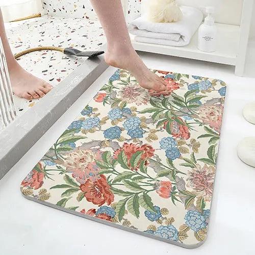 alt="Diatomaceous Earth Stone Bath Mat - Bouquet Texture5"