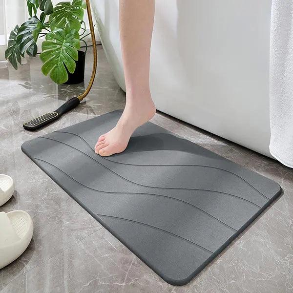 alt="Diatomaceous Earth Stone Bath Mat - Stream Texture6"