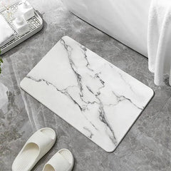Diatomaceous Earth Stone Bath Mat - Stone Texture