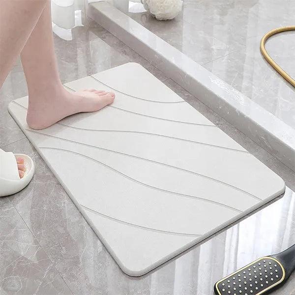 alt="Diatomaceous Earth Stone Bath Mat - Mountain Texture2"