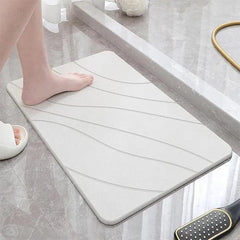 alt="Diatomaceous Earth Stone Bath Mat - Mountain Texture2"