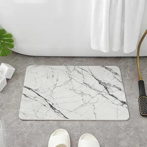 alt="Diatomaceous Earth Stone Bath Mat - Marble Texture7"