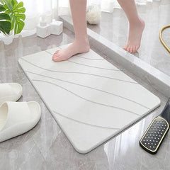 alt="Diatomaceous Earth Stone Bath Mat - Mountain Texture1"