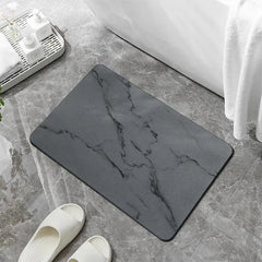 Diatomaceous Earth Stone Bath Mat - Stone Texture