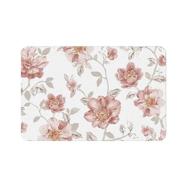 alt="Diatomaceous Earth Stone Bath Mat - Floral Texture10"