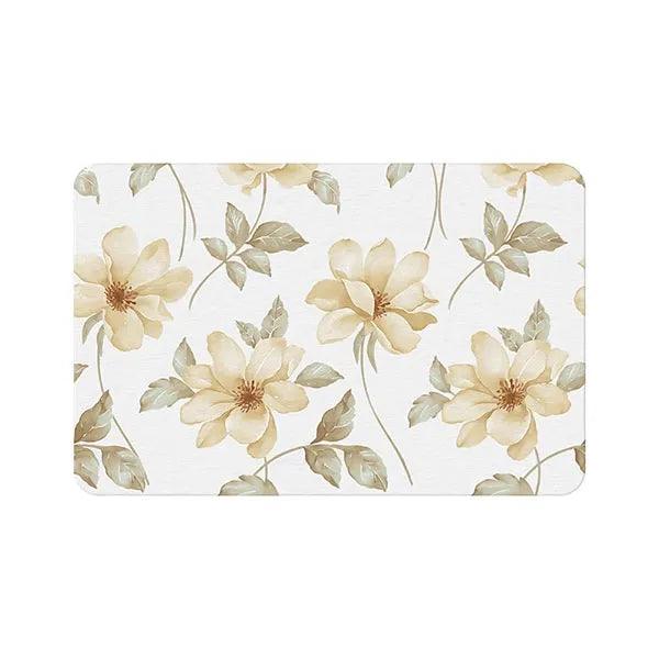 alt="Diatomaceous Earth Stone Bath Mat - Floral Texture9"