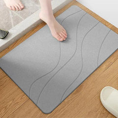 alt="Diatomaceous Earth Stone Bath Mat - Stream Texture4"