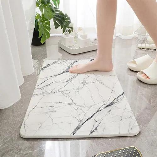 alt="Diatomaceous Earth Stone Bath Mat - Marble Texture1"