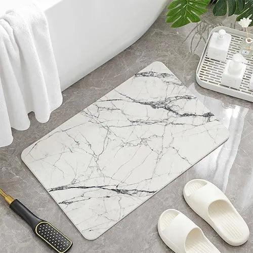 alt="Diatomaceous Earth Stone Bath Mat - Marble Texture2"